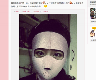 Illustration for article titled China's Radiation Masks Sure Make Computer Work Interesting